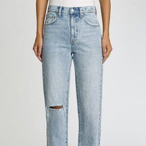 🚨SOLD 🚨Pistola Cassie High Rise Straight Jeans Size 25 Blue Distressed Denim
